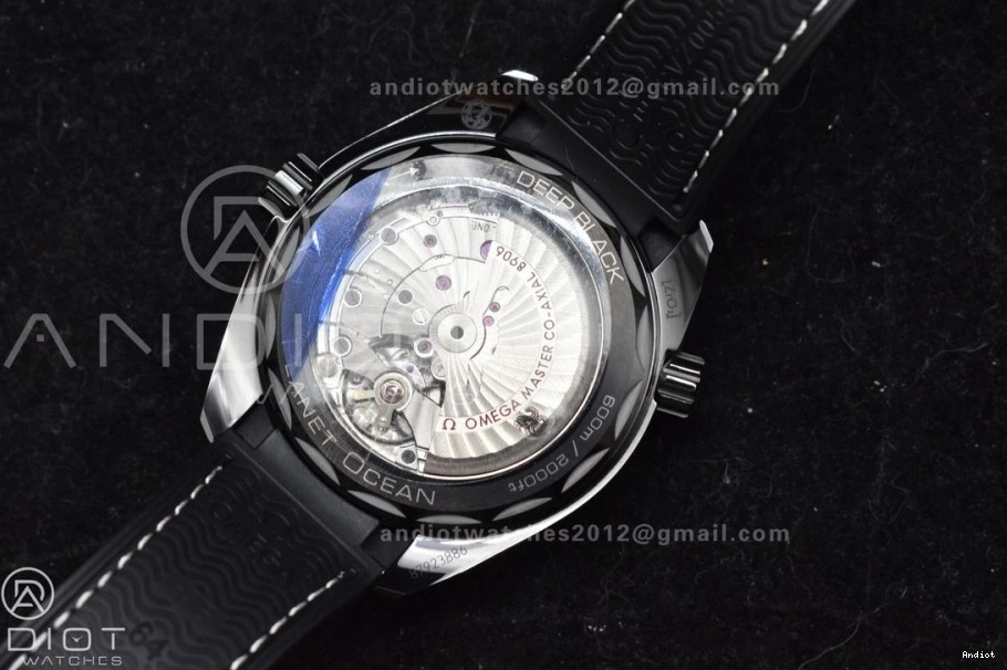 on Nylon Edition A8906 Ocean Real VSF Black Best Strap Clone Super 45.5mm Planet Black Ceramic 1:1 Deep 0108